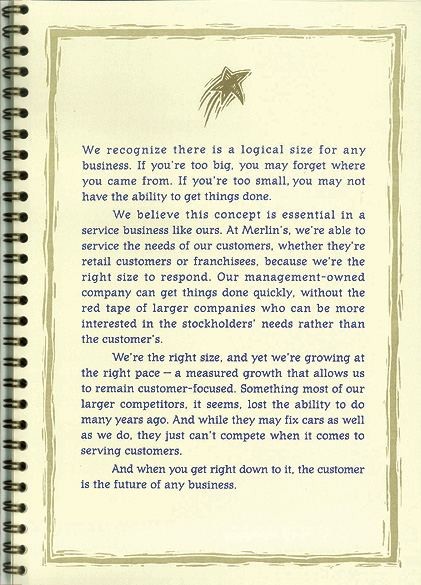 Merlin Muffler & Brake Brochure