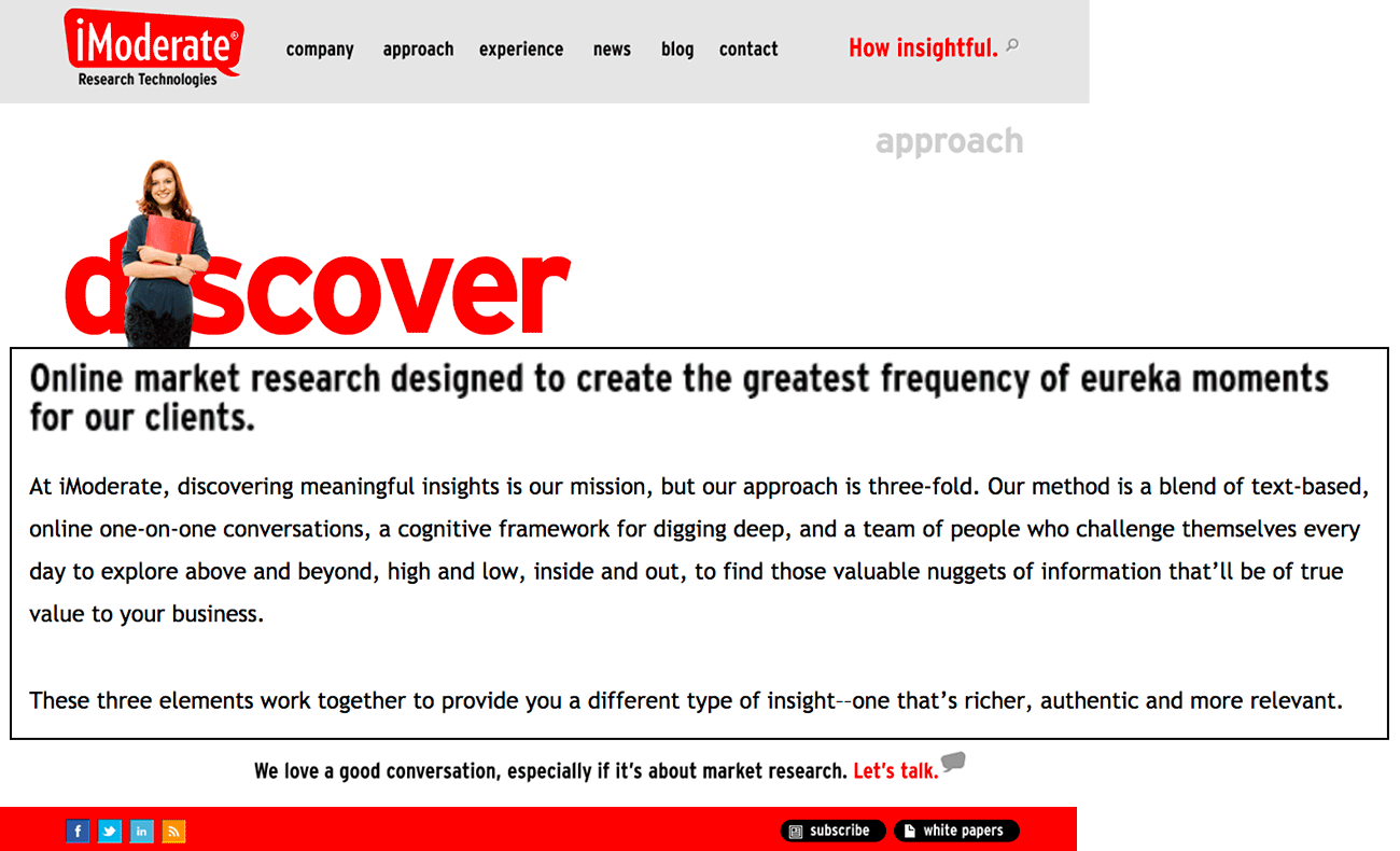 iModerate Research Technologies website