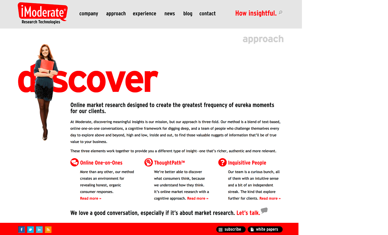iModerate Research Technologies website
